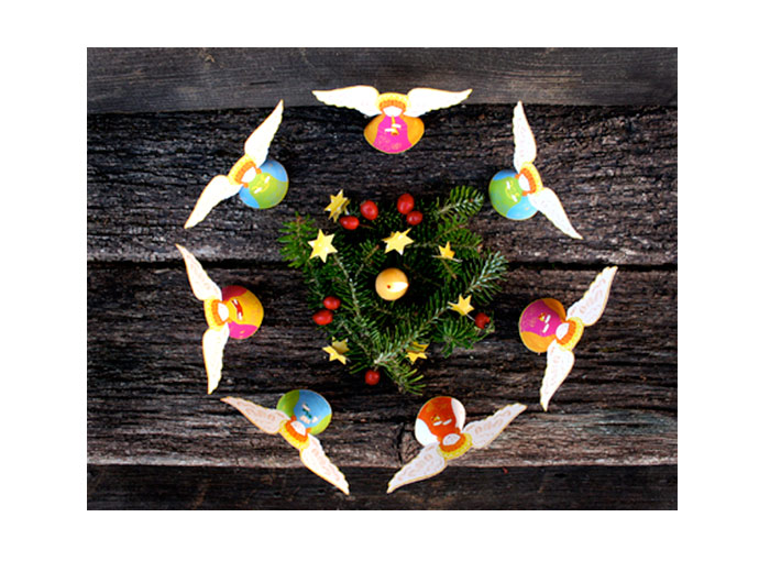 Engel als Weihnachtsdekoration