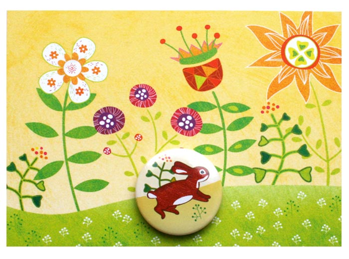 Frühlingsmotiv mit Hase