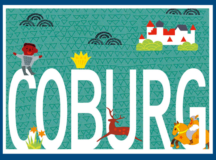 Coburg – typografische Illustration